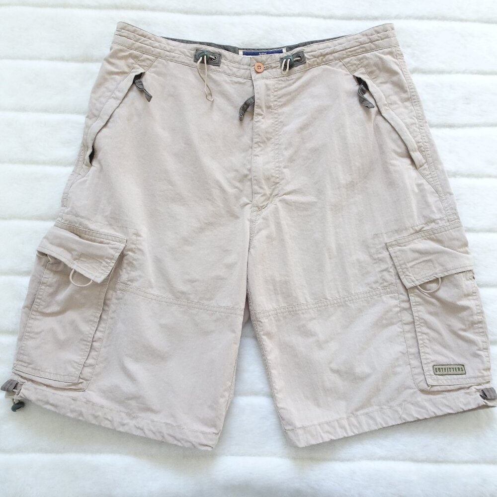 American Outfitters Khaki  Men's Prep Flat Front Shorts XL